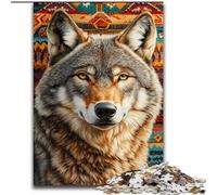 1000 Piece Jigsaw Puzzles for Adults Gifts Indian Wolf, Educational Toys for Is Ideal As A Gift for The Whole Family for And 14 Years Old (Size 50x75cm)
