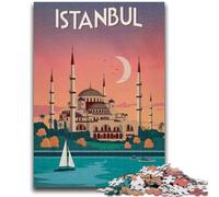 1000 Piece Jigsaw Puzzles for Adults Gifts Istanbul Puzzles for Teenagers,deal As Gifts for The Whole Family for Ages 14+ (26x38cm)