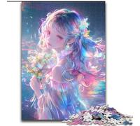 1000 Piece Jigsaw Puzzles for Adults Gifts Japanese Anime Girl Stress Reliever Difficult Challenge Every Piece Is Unique - Challenging Family Fun Game (size 50x75cm)