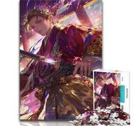 1000 Piece Jigsaw Puzzles for Adults Gifts Japanese Female Ninja Warrior Adult Puzzles,Staycation Kill Time with Fully Interlocking Randomly Shaped Pieces 75x50cm