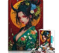 1000 Piece Jigsaw Puzzles for Adults Gifts Japanese Geisha Anime Puzzles for Teenagers,Educational Family Game Suitable for Desktop Decoration (size 75x50cm)