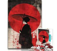 1000 Piece Jigsaw Puzzles for Adults Gifts Japanese Style Geisha 1000 Pieces for Adults,family Fun Games Is Ideal As A Gift for The Whole Family 38x26cm