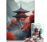 1000 Piece Jigsaw Puzzles for Adults Gifts Japanese Style Landscape Puzzles for Teenagers,Educational Family Game Suitable for Desktop Decoration (size 38x26cm)
