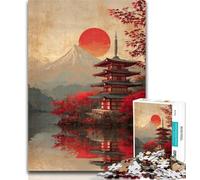 1000 Piece Jigsaw Puzzles for Adults Gifts Japanese Style Temple Teenager Jigsaw,Artistic Wall Decor & Birthday Gift Idea for Friends, Home Office 50x75cm