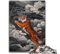 1000 Piece Jigsaw Puzzles for Adults Gifts Japanese Style Tiger Learning Educational Toys Family Games Gifts for Friends And Family 50x75cm