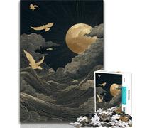 1000 Piece Jigsaw Puzzles for Adults Gifts Japanese Style Waves,Challenging To Complete But Fun And Humorous Unique Birthday And Gifts (75x50cm)