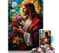 1000 Piece Jigsaw Puzzles for Adults Gifts Jesus Art 1000 Pieces for Teenagers,Educational Games DIY Toys Great Gifts And Toys 26x38cm