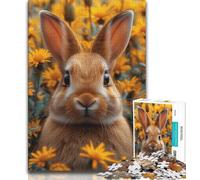 1000 Piece Jigsaw Puzzles for Adults Gifts Jungle Bunny Adult Jigsaw,Quiz Game for Is Ideal As A Gift for The Whole Family (size 75x50cm)