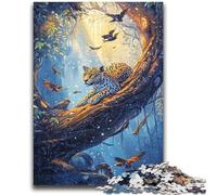 1000 Piece Jigsaw Puzzles for Adults Gifts Jungle Jaguar Learning Educational Toys Family Games Gifts for Friends And Family 26x38cm