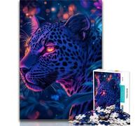 1000 Piece Jigsaw Puzzles for Adults Gifts Jungle Leopard Adult Puzzles,Staycation Kill Time with Fully Interlocking Randomly Shaped Pieces 38x26cm
