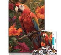 1000 Piece Jigsaw Puzzles for Adults Gifts Jungle Parrot Puzzles for Adults,Educational Toy Funny Family Games Unique Home Decor (size 75x50cm)