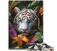 1000 Piece Jigsaw Puzzles for Adults Gifts Jungle Tiger for Age 14 Years And over Decompressing Intellectual Educational Toy Great Gift 38x26cm
