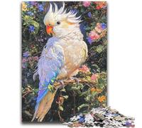1000 Piece Jigsaw Puzzles for Adults Gifts Jungle White Parrot Game Toys Every Piece Is Unique - Challenging Family Fun Game 50x75cm