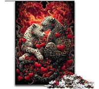 1000 Piece Jigsaw Puzzles for Adults Gifts Leopard Couple, Learning Educational Toys Family Games Unique Birthday And Gifts (Size 50x75cm)