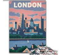 1000 Piece Jigsaw Puzzles for Adults Gifts London Skyline,learning Educational Toys Fun at Home Activities,Birthday Present,Travel Gifts 38x26cm