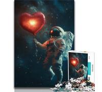 1000 Piece Jigsaw Puzzles for Adults Gifts Loving Astronaut Adult Jigsaw,Quiz Game for Is Ideal As A Gift for The Whole Family (size 75x50cm)