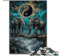 1000 Piece Jigsaw Puzzles for Adults Gifts Magic Elephant, Educational Games Home Decoration Is Ideal As A Gift for The Whole Family (Size 26x38cm)