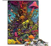 1000 Piece Jigsaw Puzzles for Adults Gifts Magical Mushrooms, Toys Educational Games Stress Relieving Wall Decoration (Size 26x38cm)