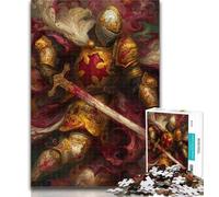 1000 Piece Jigsaw Puzzles for Adults Gifts Majestic Knight Adult Jigsaw,Game Toys Every Piece Is Unique - Challenging Family Fun Game 26x38cm