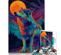 1000 Piece Jigsaw Puzzles for Adults Gifts Majestic Wolf Adult Jigsaw,Quiz Game for Is Ideal As A Gift for The Whole Family (size 38x26cm)