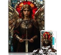 1000 Piece Jigsaw Puzzles for Adults Gifts Medieval Majestic Knight Adult Jigsaw,Quiz Game for Is Ideal As A Gift for The Whole Family (size 75x50cm)