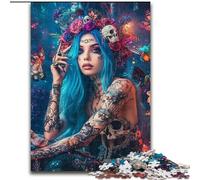 1000 Piece Jigsaw Puzzles for Adults Gifts Mexican Skull Girls, Games Toys Gift Unique Birthday And Gifts for And Age 14 Years Up (Size 50x75cm)