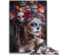 1000 Piece Jigsaw Puzzles for Adults Gifts Mexican Skull Girls Stress Reliever Staycation Kill Time Wishlist with Santa Claus 38x26cm