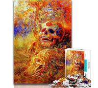 1000 Piece Jigsaw Puzzles for Adults Gifts Mexican Style Skull,Educational Games Home Decoration for Is Ideal As A Gift for The Whole Family (38x26cm)