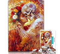 1000 Piece Jigsaw Puzzles for Adults Gifts Mexican Style Skull Teenager Jigsaw,Artistic Wall Decor & Birthday Gift Idea for Friends, Home Office 50x75cm