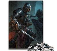 1000 Piece Jigsaw Puzzles for Adults Gifts Mighty Medieval Knight 1000 Pieces for Adults,family Fun Games Is Ideal As A Gift for The Whole Family (26x38cm)