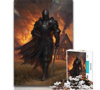 1000 Piece Jigsaw Puzzles for Adults Gifts Mighty Medieval Knight Puzzles for Teenagers,deal As Gifts for The Whole Family for Ages 14+ 75x50cm