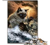 1000 Piece Jigsaw Puzzles for Adults Gifts Monster Titan Cat Kraken, Family Game Stress Reliever Difficult Challenge A Work of Art for Ages 14+ (Size 50x75cm)