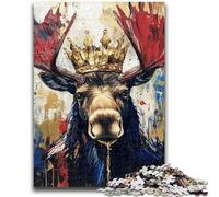 1000 Piece Jigsaw Puzzles for Adults Gifts Moose Art Family Entertainment Toys Educational Game for Birthday, Chrismas for Ages 14+ 50x75cm