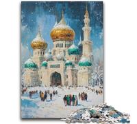 1000 Piece Jigsaw Puzzles for Adults Gifts Mosque Oil Painting Adult Puzzles,learning Educational Is Ideal As A Gift for The Whole Family (75x50cm)