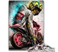 1000 Piece Jigsaw Puzzles for Adults Gifts Motogp, Toys Educational Games Stress Relieving Wall Decoration 26X38CM