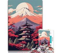 1000 Piece Jigsaw Puzzles for Adults Gifts Mount Fuji, Japan Teenager Puzzles,Family Entertainment Toys with Matching Poster And Trivia Sheet 75x50cm