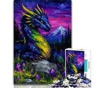 1000 Piece Jigsaw Puzzles for Adults Gifts Mysterious Dragon Adult Jigsaw,Quiz Game for Is Ideal As A Gift for The Whole Family (size 75x50cm)