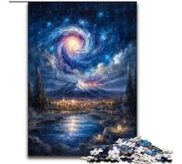 1000 Piece Jigsaw Puzzles for Adults Gifts Mysterious Mount Fuji, Suitable for People Aged 14 And Above Educational Games Secret Santa Gifts (Size 26x38cm)