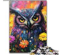 1000 Piece Jigsaw Puzzles for Adults Gifts Mysterious Owl, Suitable for People Aged 14 And Above Educational Games Secret Santa Gifts (Size 50x75cm)