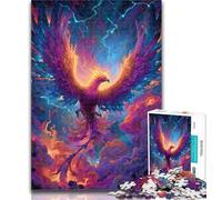 1000 Piece Jigsaw Puzzles for Adults Gifts Mysterious Phoenix Adult Jigsaw,Game Toys Every Piece Is Unique - Challenging Family Fun Game 26x38cm