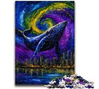 1000 Piece Jigsaw Puzzles for Adults Gifts Mysterious Whale Adult Jigsaw,Fun Present & Activity for Home,Toy for Rainy Days (75x50cm)
