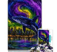 1000 Piece Jigsaw Puzzles for Adults Gifts Mysterious Whale Adult Jigsaw,Game Toys Every Piece Is Unique - Challenging Family Fun Game 50x75cm
