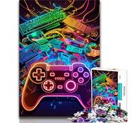 1000 Piece Jigsaw Puzzles for Adults Gifts Neon Games 1000 Pieces for Adults,is Ideal As Gifts for The Whole Family for Age 14 26x38cm