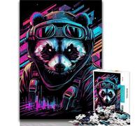 1000 Piece Jigsaw Puzzles for Adults Gifts Neon Panda 1000 Pieces for Adults,family Fun Games Is Ideal As A Gift for The Whole Family 38x26cm