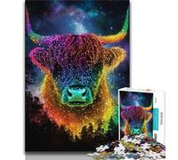 1000 Piece Jigsaw Puzzles for Adults Gifts Neon Yak 1000 Pieces for Adults,is Ideal As Gifts for The Whole Family for Age 14 26x38cm