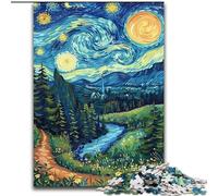 1000 Piece Jigsaw Puzzles for Adults Gifts Night Sky Forest Stress Reliever Difficult Challenge Every Piece Is Unique - Challenging Family Fun Game (size 50x75cm)