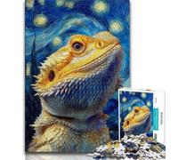 1000 Piece Jigsaw Puzzles for Adults Gifts Night Sky Lizard 1000 Pieces for Teenagers,Challenging Game Gifts for Is Ideal As A Gift for The Whole Family (size 75x50cm)
