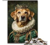 1000 Piece Jigsaw Puzzles for Adults Gifts Noble Golden Retriever, Decompressing Intellectual Educational Toy Birthday Gift (Size 50x75cm)