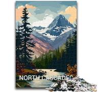 1000 Piece Jigsaw Puzzles for Adults Gifts North Cascades National Park Poster Puzzles for Teenagers,deal As Gifts for The Whole Family for Ages 14+ (50x75cm)