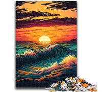 1000 Piece Jigsaw Puzzles for Adults Gifts Ocean Waves Family Entertainment Toys Educational Game for Birthday, Chrismas for Ages 14+ 50x75cm